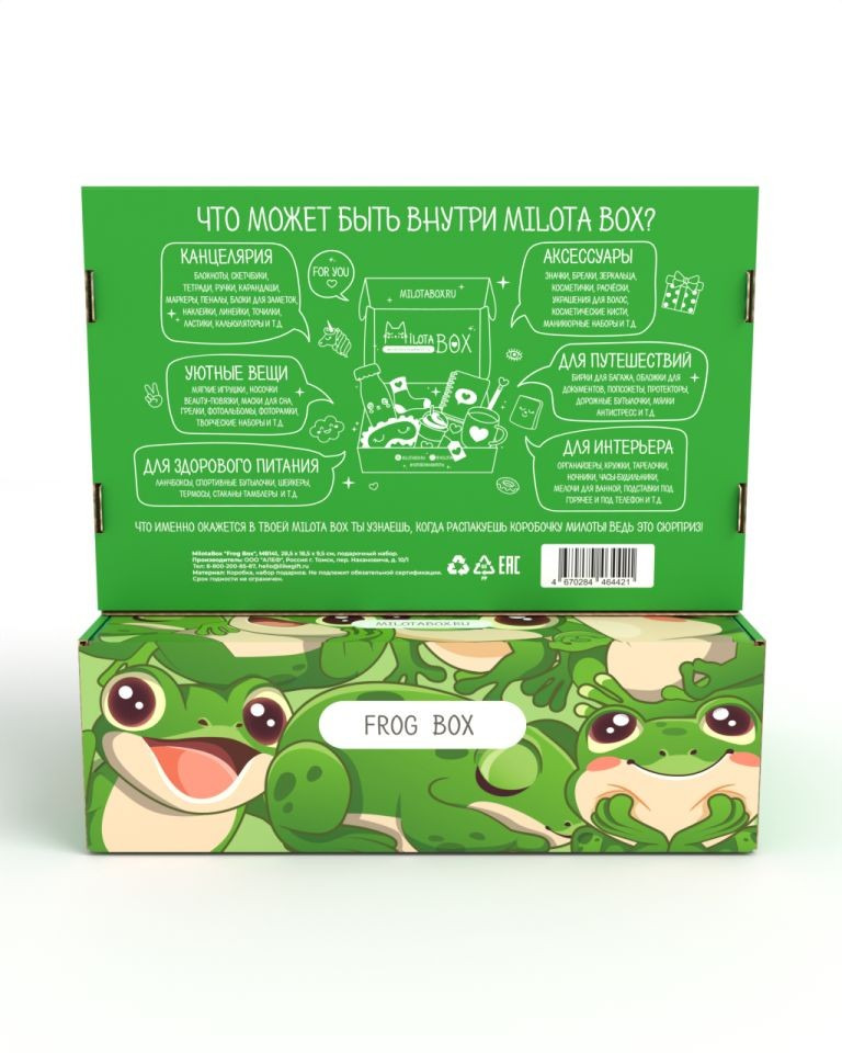 Сувенирная коробка "frog box"