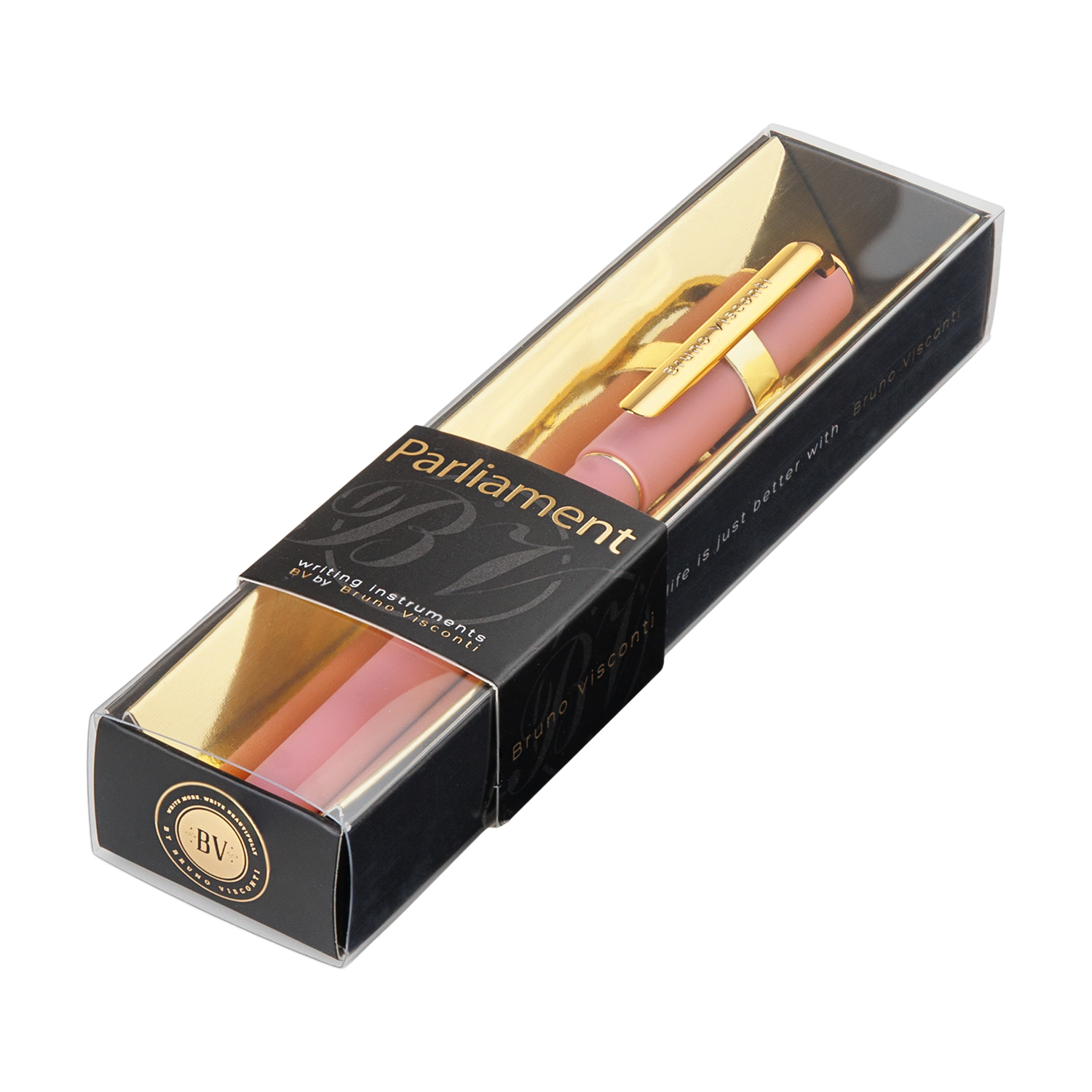 Ручка шар. bruno visconti "parliament. morandi" 0,7мм синяя,масл.основа,в футл.