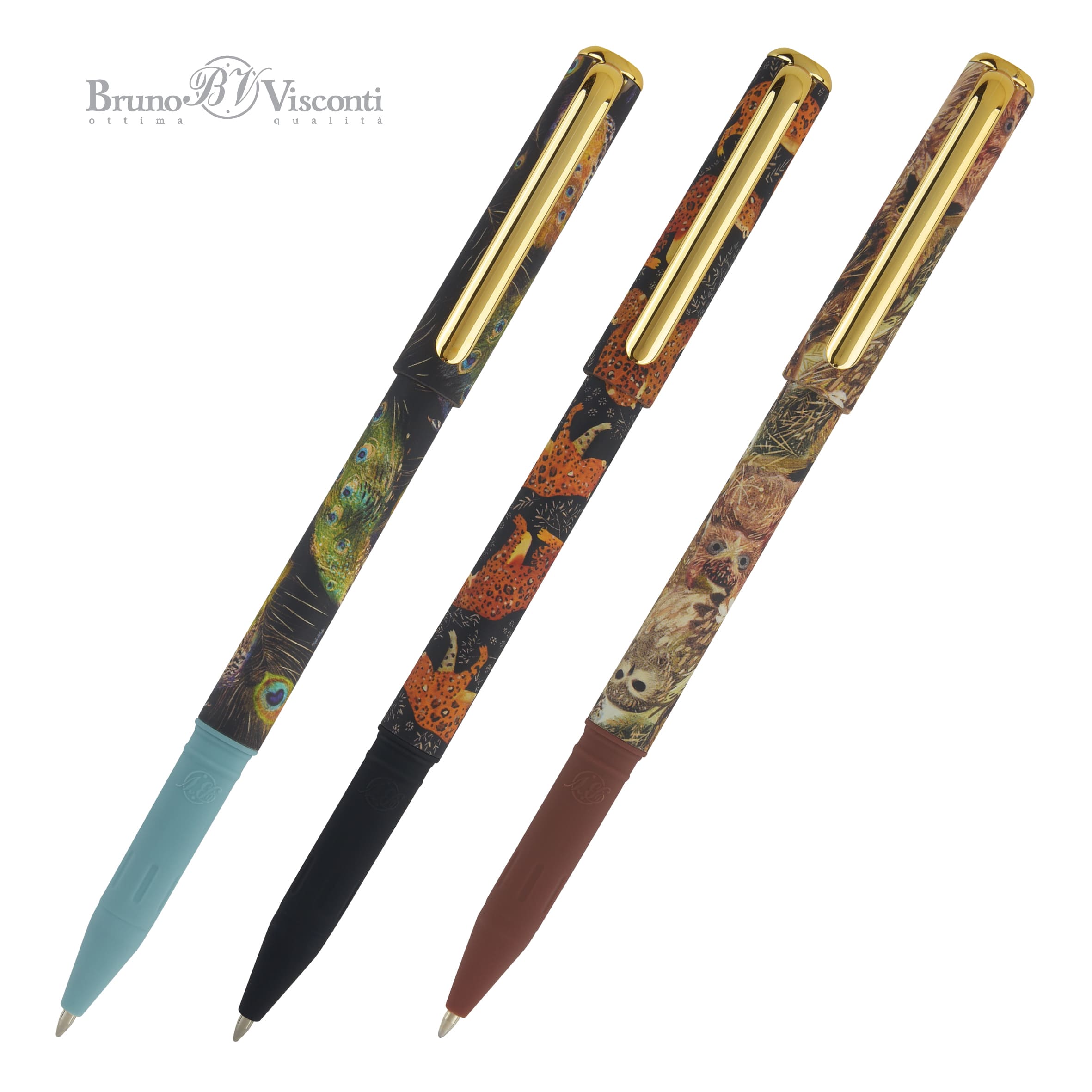 Ручка шар. "bruno visconti" "fauna" 0,7мм синяя масл.основа