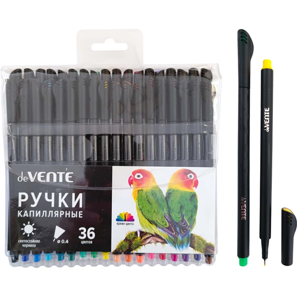 Набор линеров devente "drops" 0,4мм 36цв. разовые