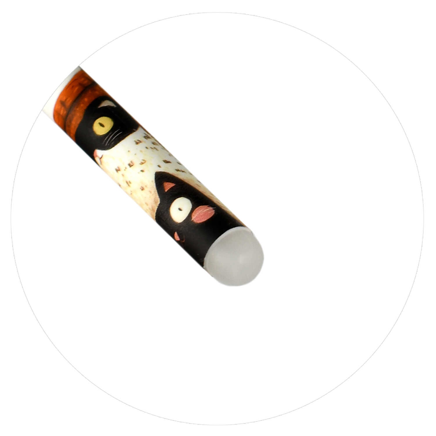 Ручка гел. пиши-стирай феникс+ "весёлые коты" синяя 0,5мм