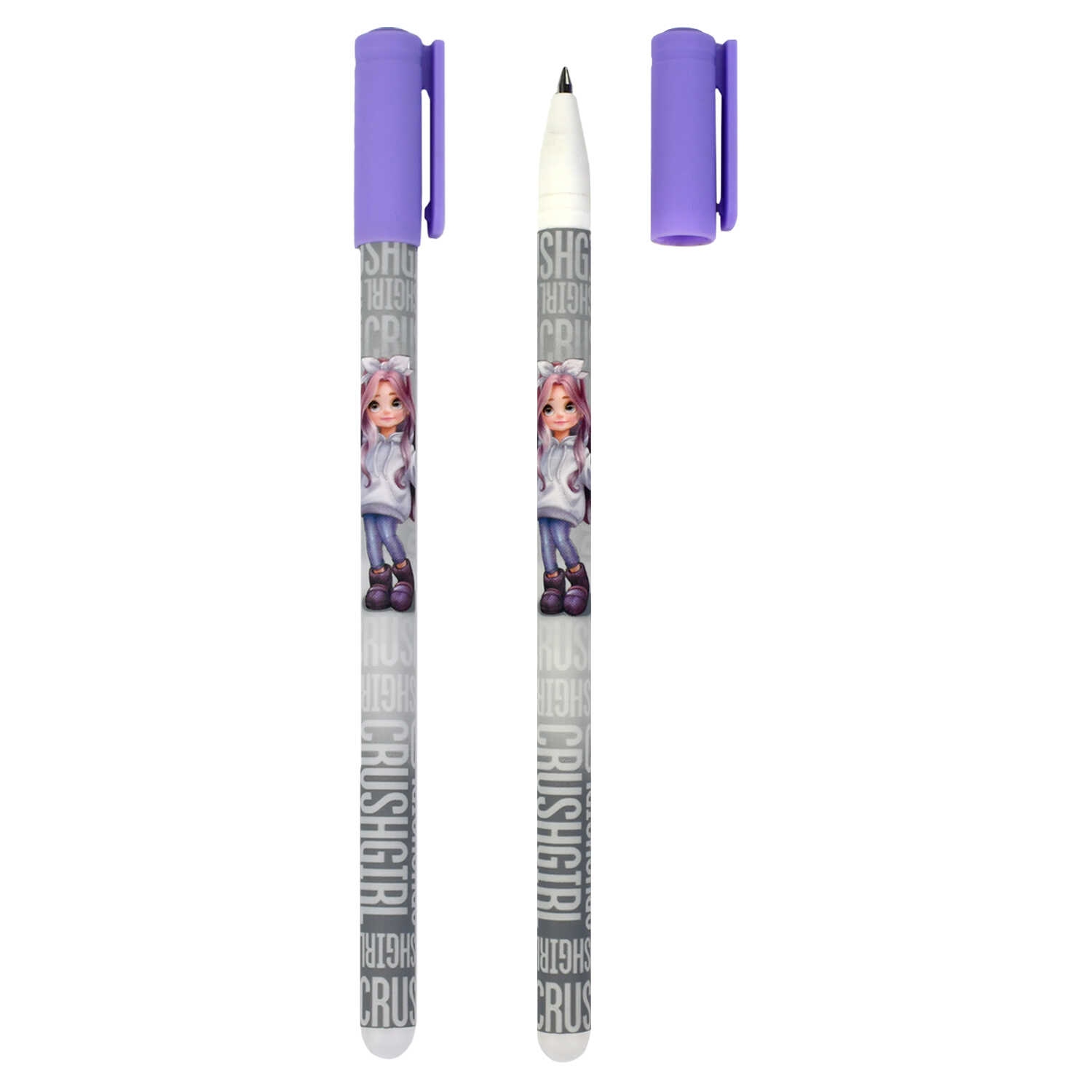 Ручка гел. пиши-стирай феникс+ "милашка" синяя 0,5мм