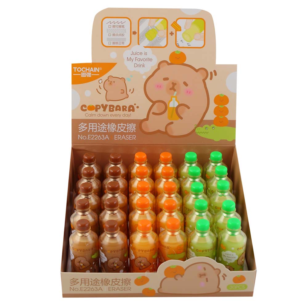 Ластик кокос "capybara" 65х23х23мм асс-т