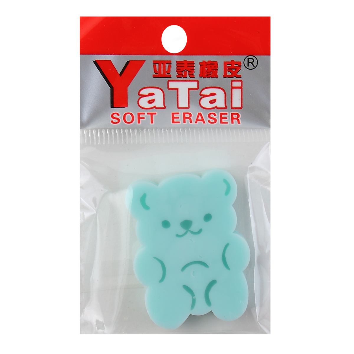 Ластик кокос "мишка" 40х30х7мм асс-т