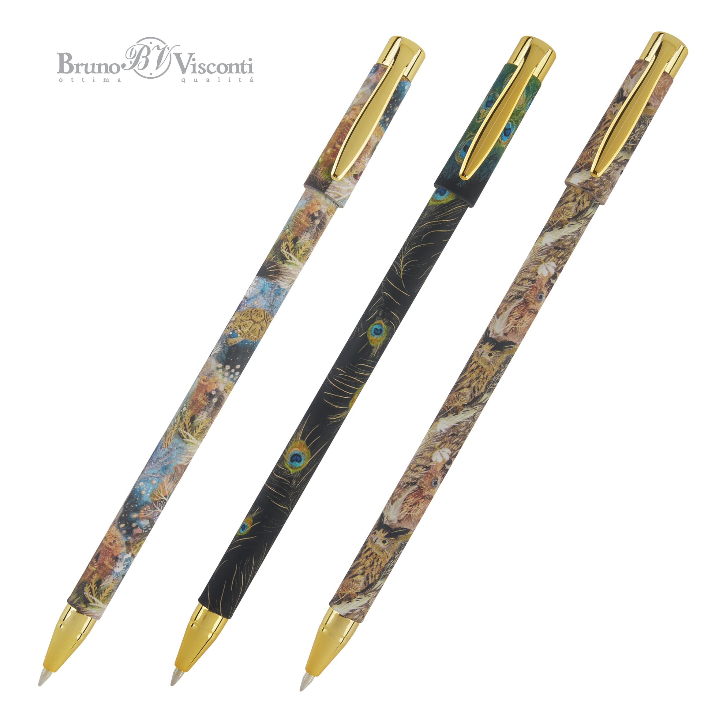 Ручка шар. "bruno visconti" "fauna" 0,38мм синяя