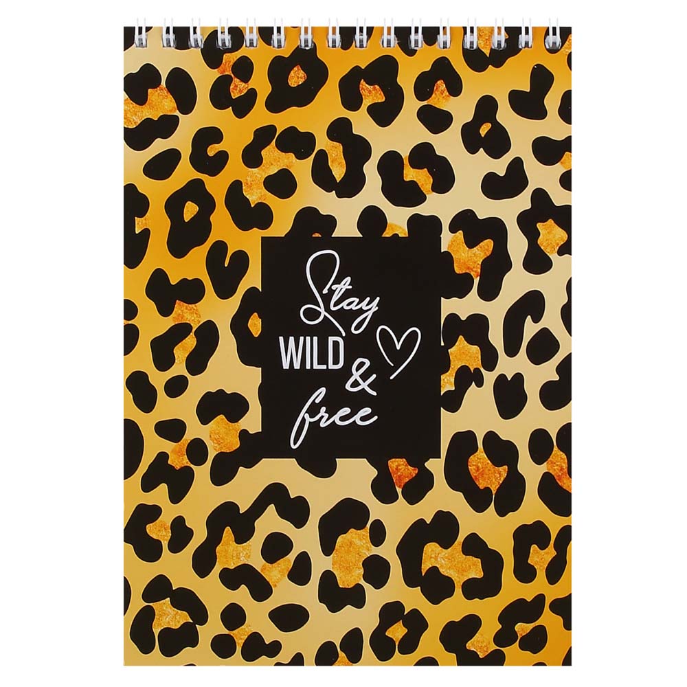 Скетчбук 140х200мм 40л. гребень "леопард" (кокос) 100г/м2