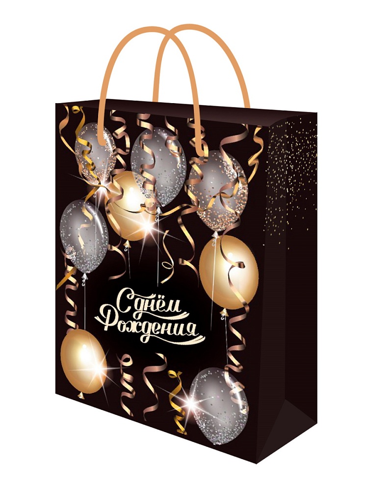 Пакет подарочный "воздушный серпантин" (22х31х10см)