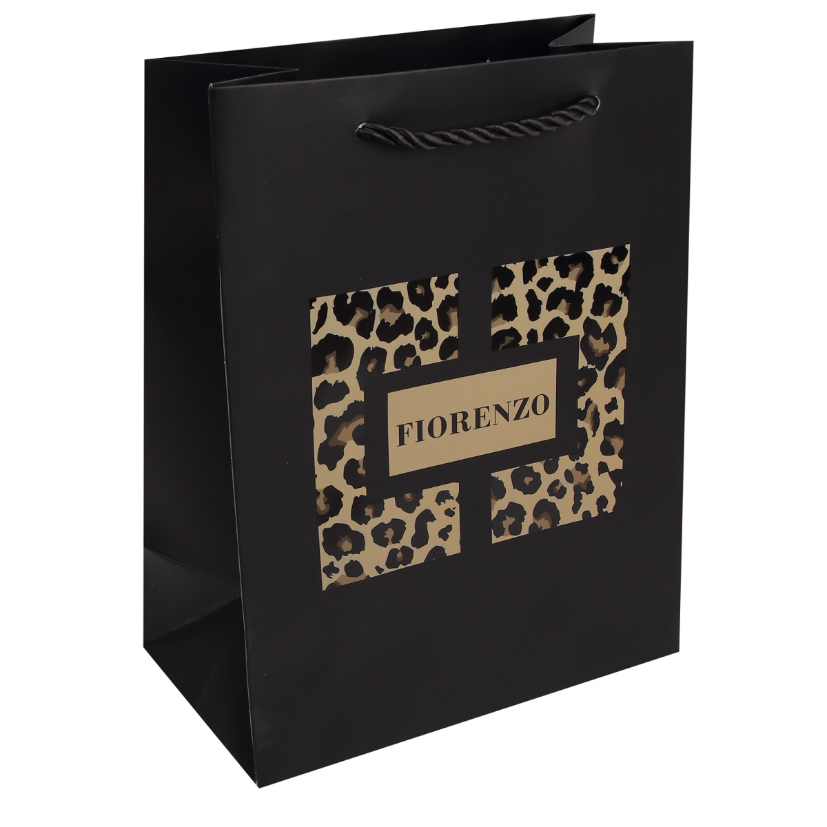 Пакет подарочный "леопард" (18х23х10см)