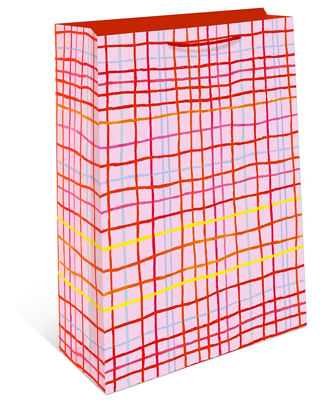 Пакет подарочный "в клетку" (11х14см)