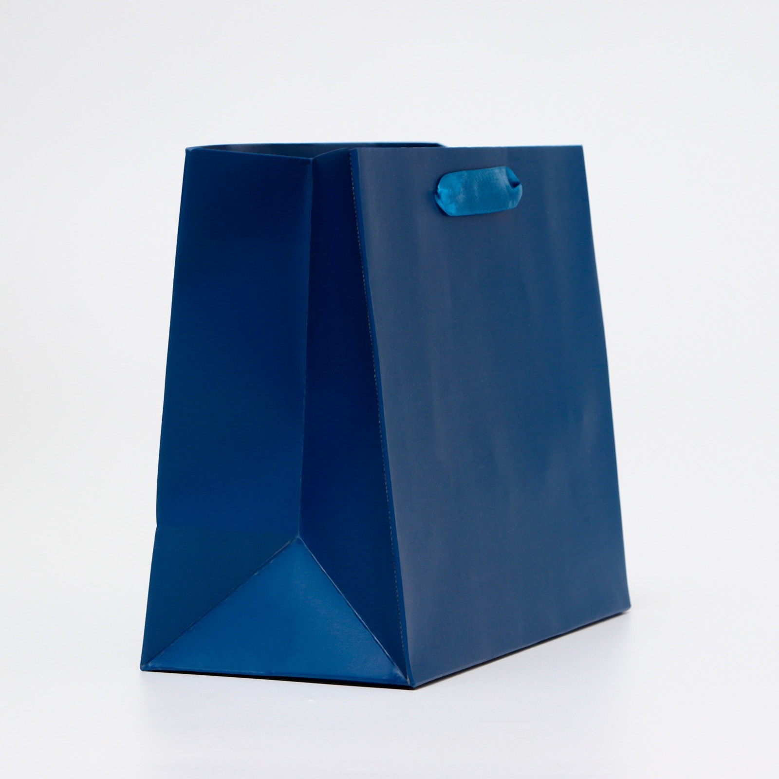 Пакет подарочный синий (23х18х10см)