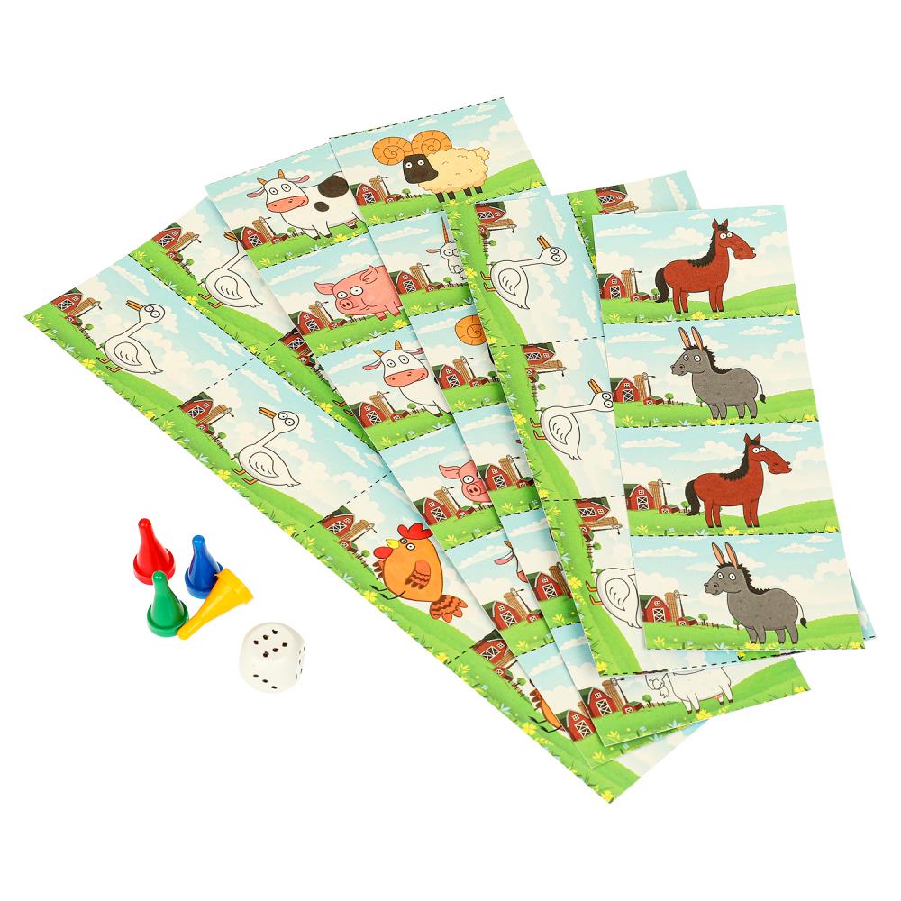 Игра ходилка "синий трактор. весёлая ферма" (умные игры)