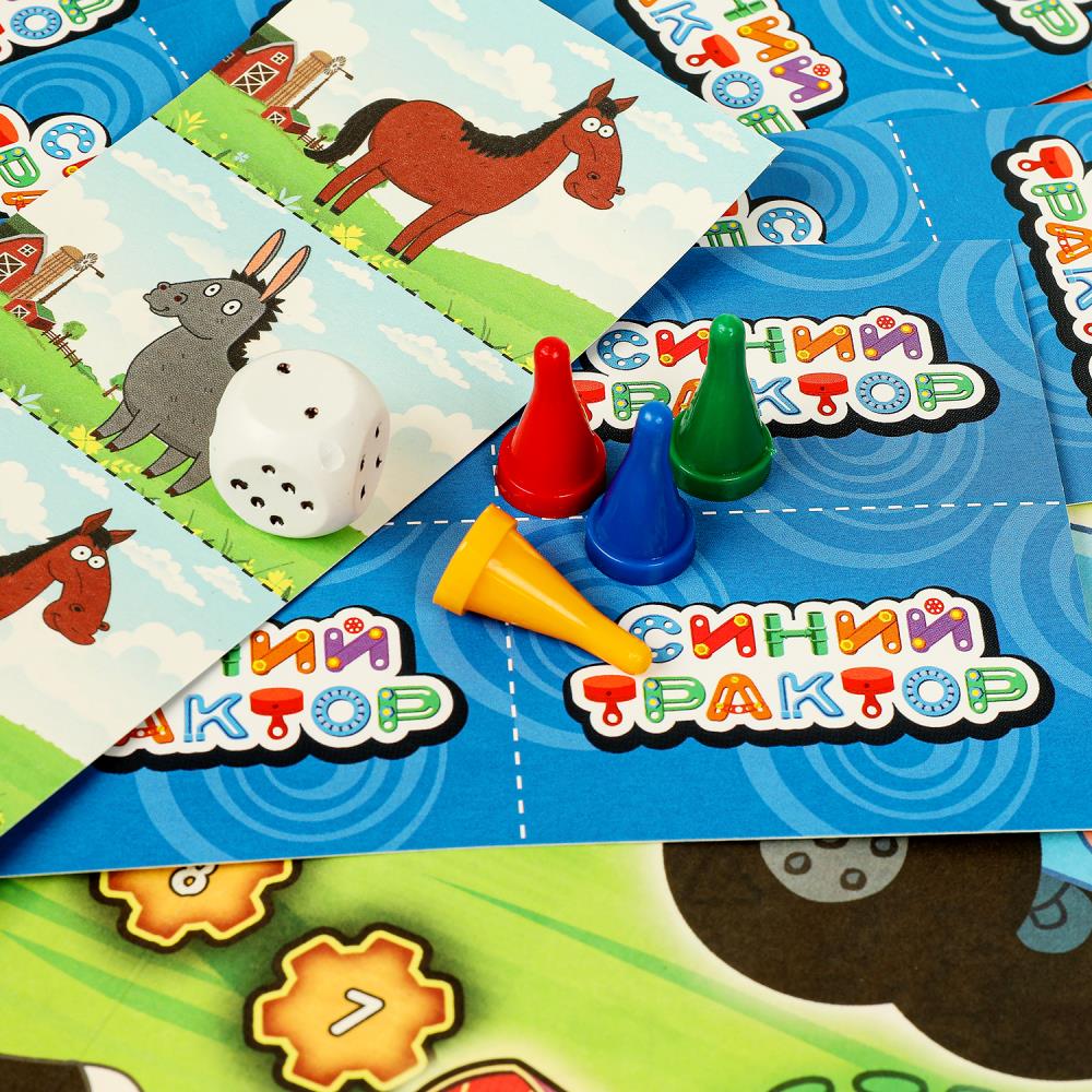 Игра ходилка "синий трактор. весёлая ферма" (умные игры)