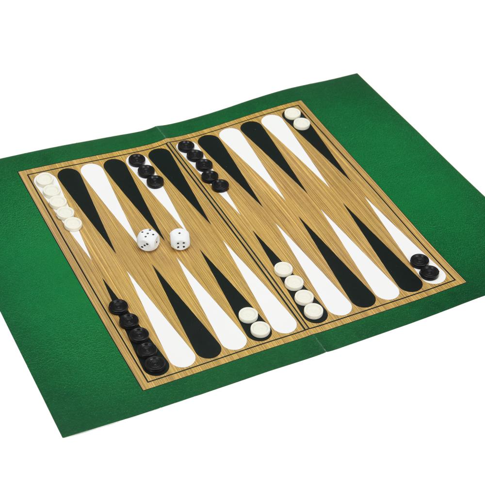 Игра 2в1 шашки, нарды (умные игры)