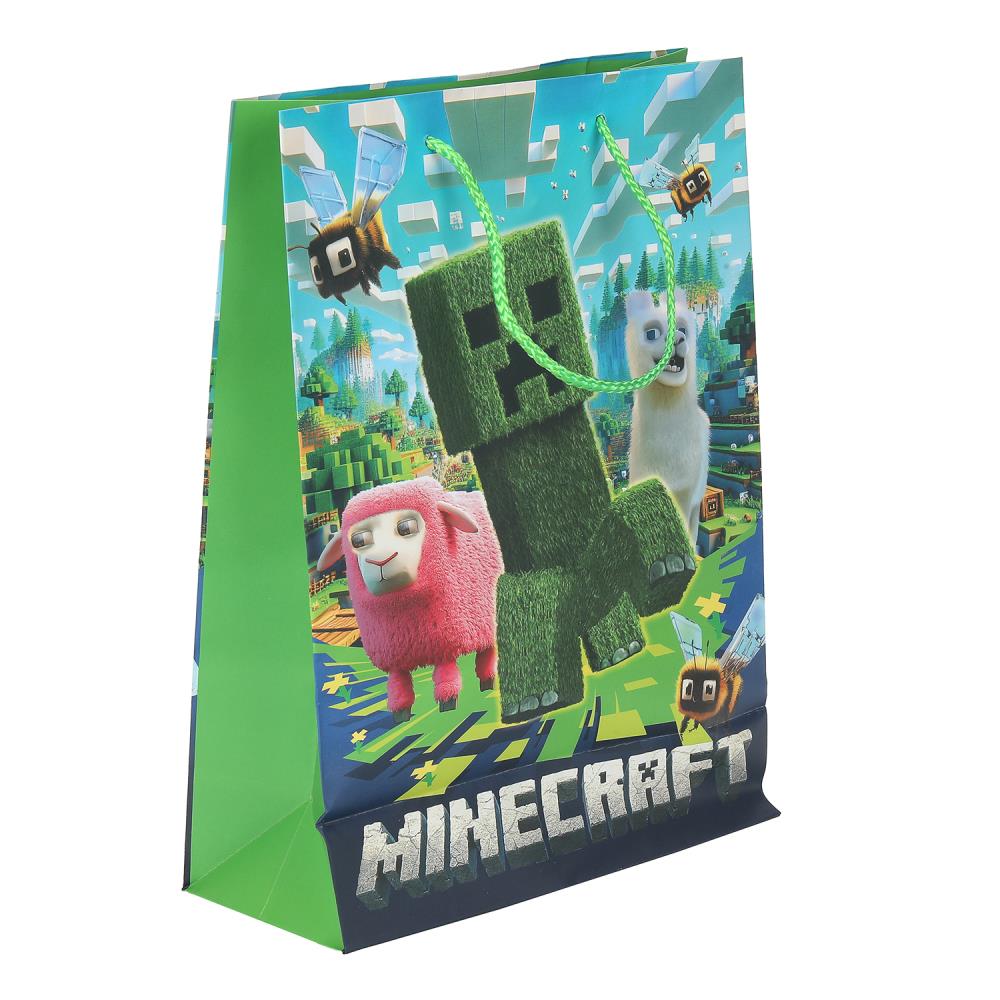 Пакет подарочный "пиксели" (22х31х10см)