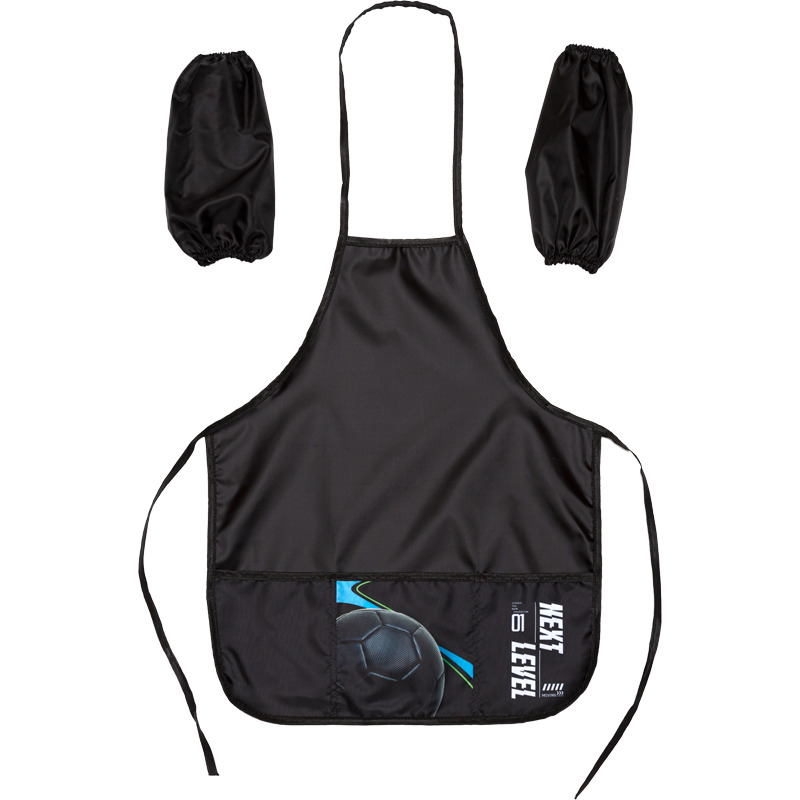 Набор для труда (накидка+нарукавники) devente "next level football" чёрный 45х54см 3 кармана