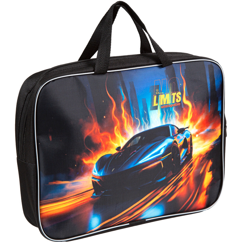 Папка текстиль с ручками а4+ attomex "no limits" на молнии