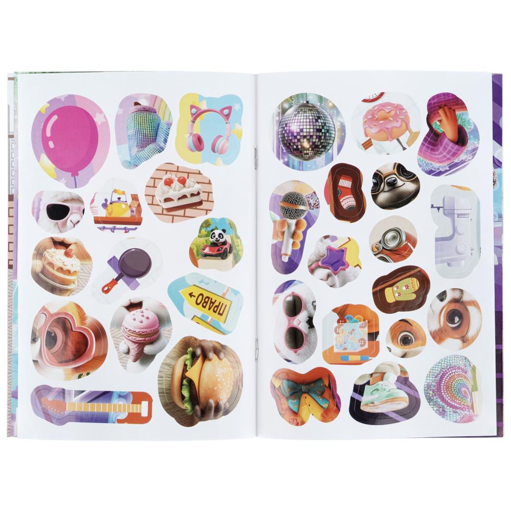 Аппликация "весёлые зверята" а5 с наклейками (умка)