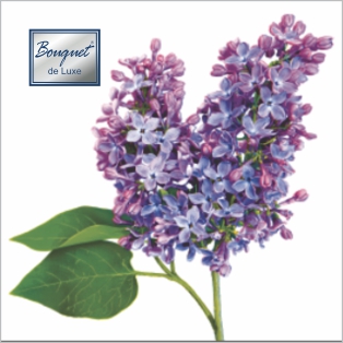 Салфетки бум. 240х240мм 25 шт. 3-сл. "сирень"