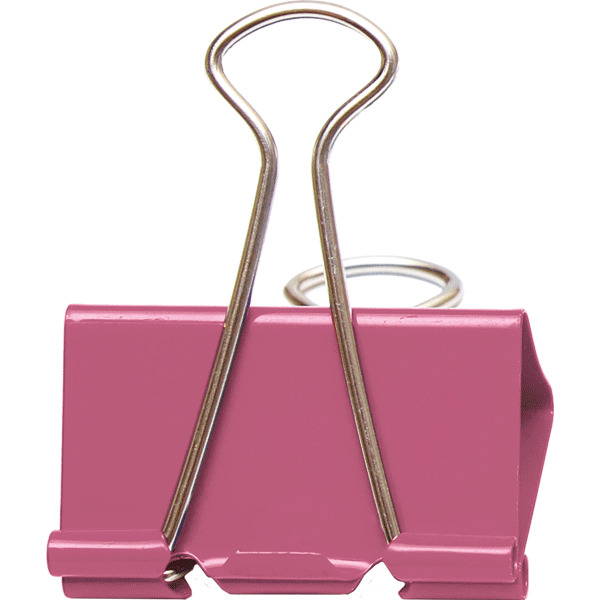 Зажим для бумаг цветной 25мм 12шт. devente "pastel"