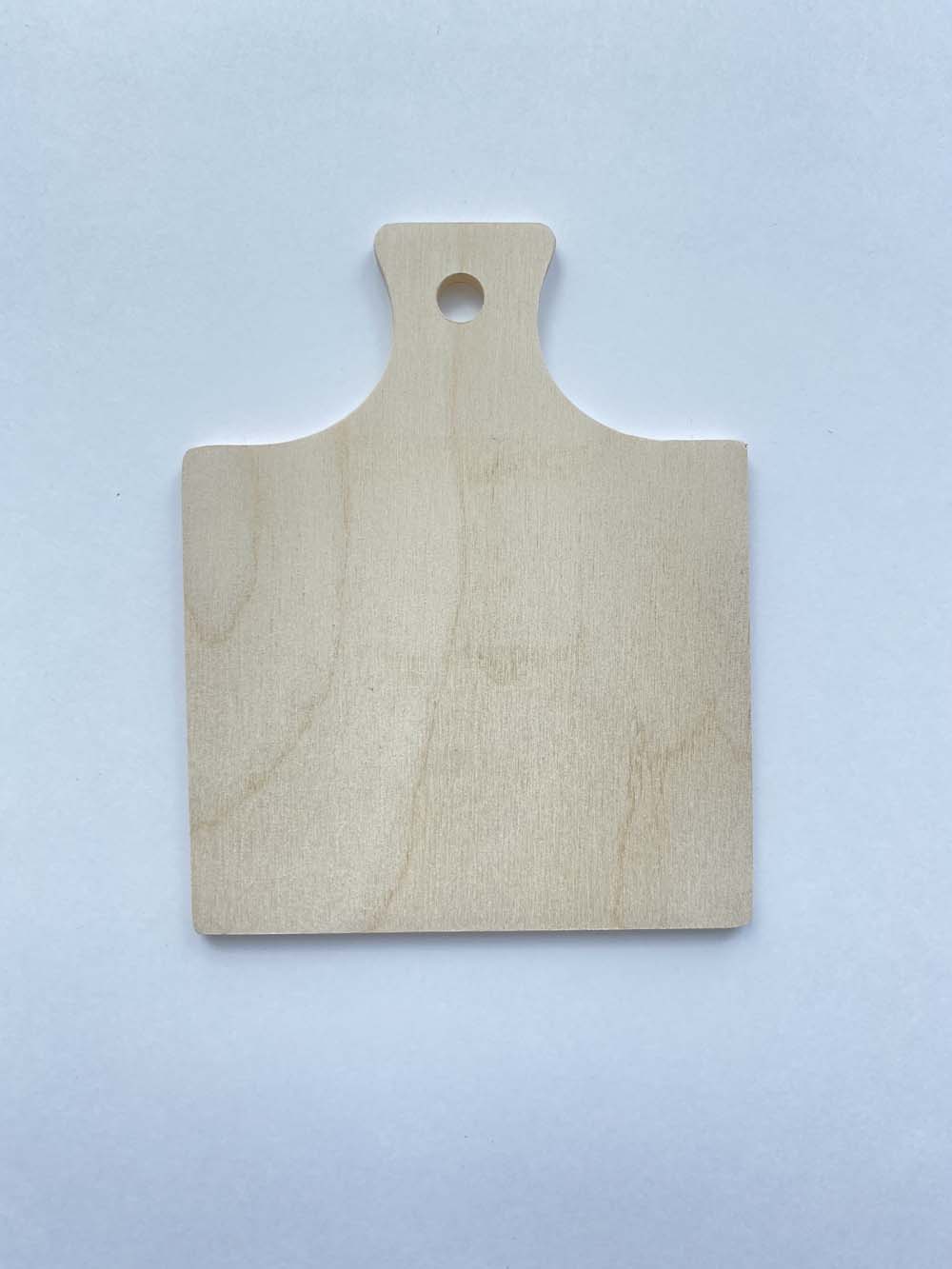 Доска разделочная прямая большая 19х16см фанера 6мм