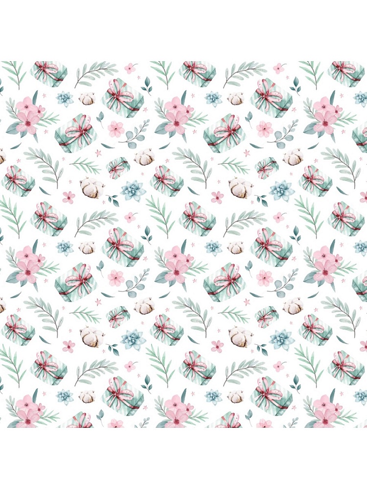 Бумага упаковочная 70х100см "нежность"