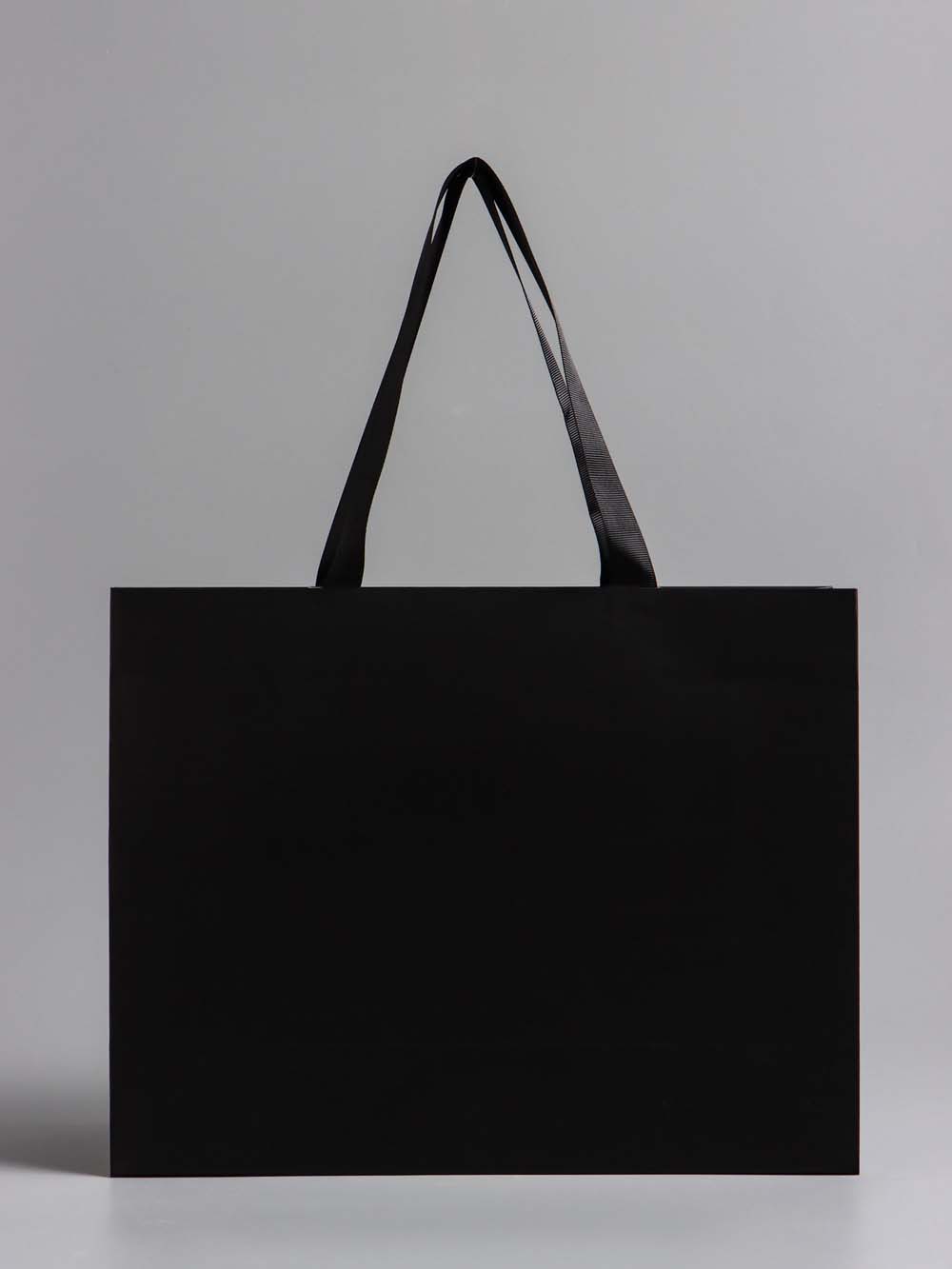 Пакет подарочный чёрный (32х25х11см)