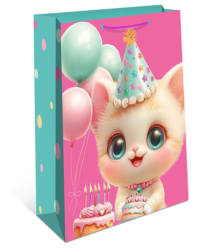 пакет подарочный "котёнок" (18х22х10см) Пакет подарочный "котёнок" (18х22х10см)