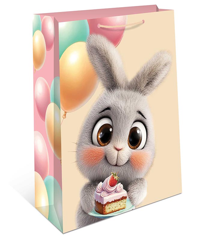 пакет подарочный "зайчик" (26х32х12см) Пакет подарочный "зайчик" (26х32х12см)
