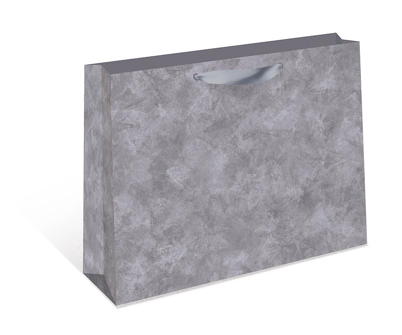 Пакет подарочный серый (32х26х12см)