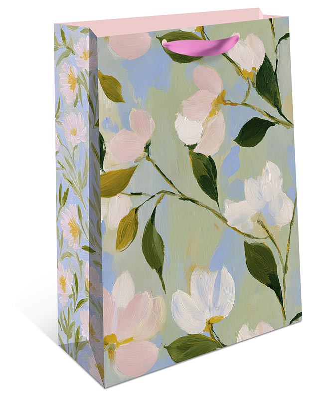 Пакет подарочный "цветы" (26х32х12см)