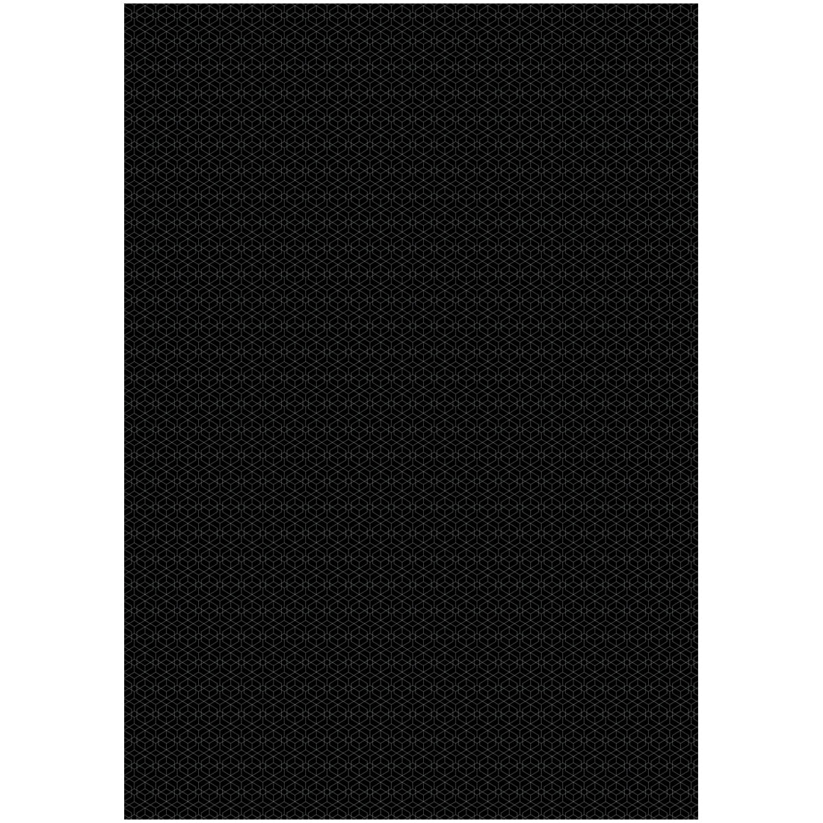 Бумага упаковочная 100х70см meshu "pattern on black"