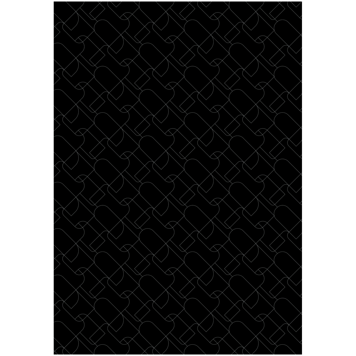 Бумага упаковочная 100х70см meshu "pattern on black"