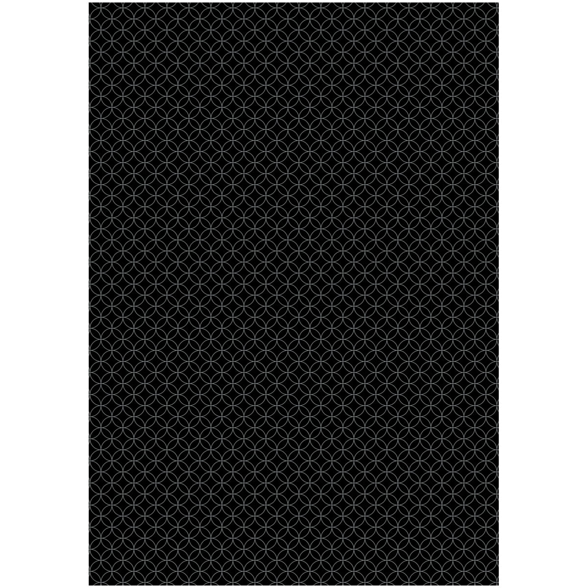 Бумага упаковочная 100х70см meshu "pattern on black"