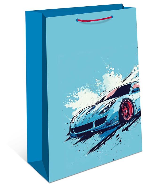 пакет подарочный "машина" (33х42,5х10см) Пакет подарочный "машина" (33х42,5х10см)