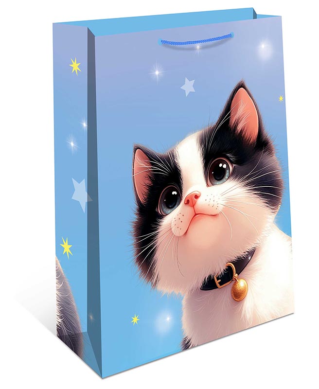 пакет подарочный "котёнок" (33х42,5х10см) Пакет подарочный "котёнок" (33х42,5х10см)