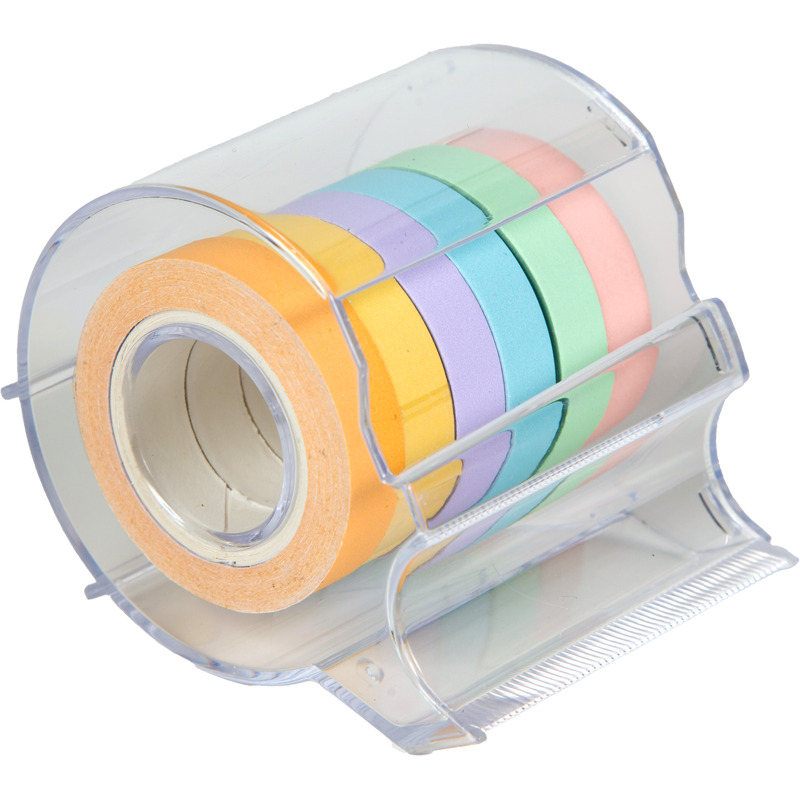 Закладки с липким краем devente "pastel" 6цв. 6рул. бумага