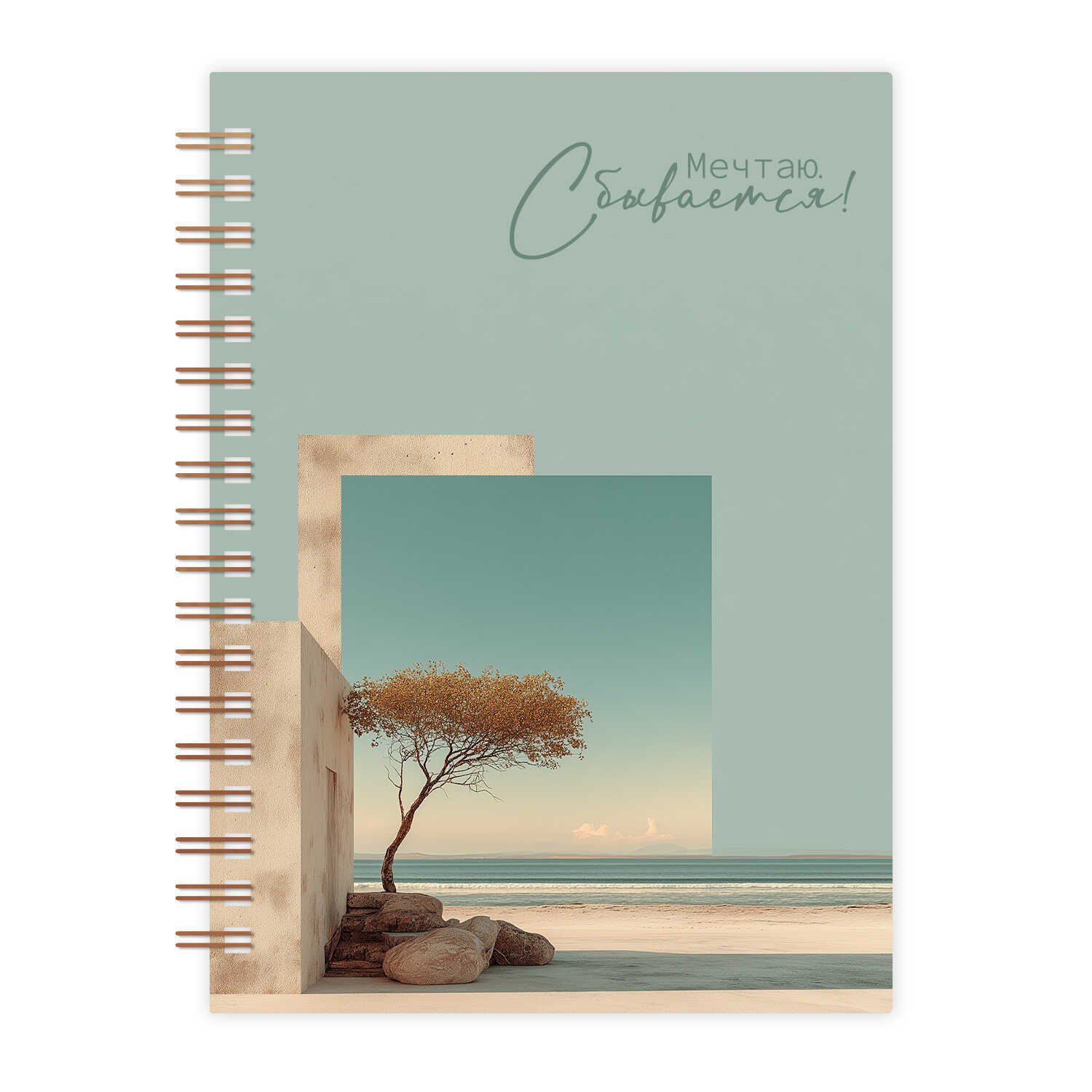 Книжка записная а5 пласт.обл. гребень 60л. кл. "мечтаю, сбывается" (феникс+)