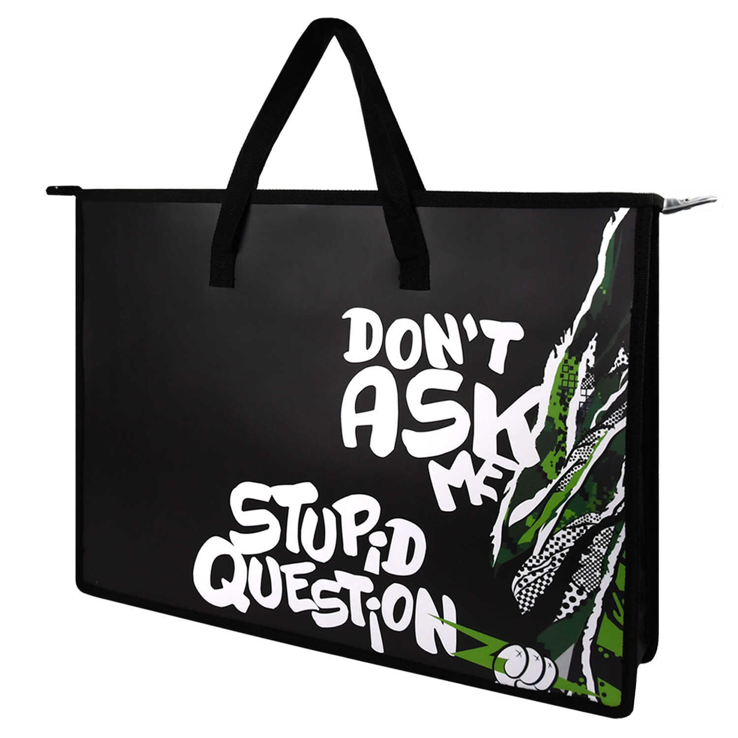 Папка-портфель для чертежей а3 феникс+ "не задавай вопросов" 1 отделен.,пластик