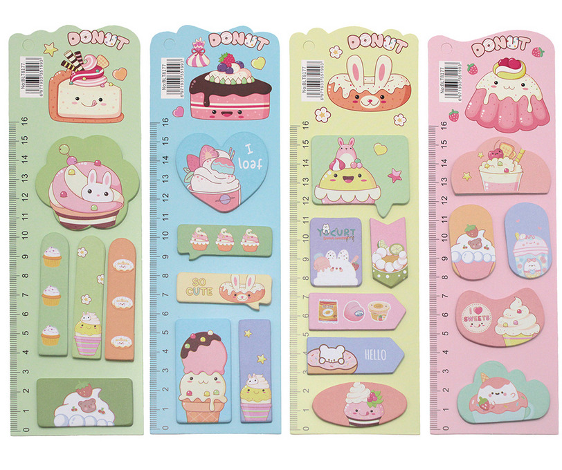 Закладки с липким краем "сладости" 5шт.по 20 л.