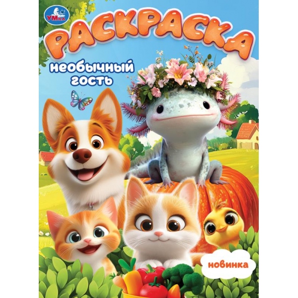 Раскраска "необычный гость" а4 (умка)