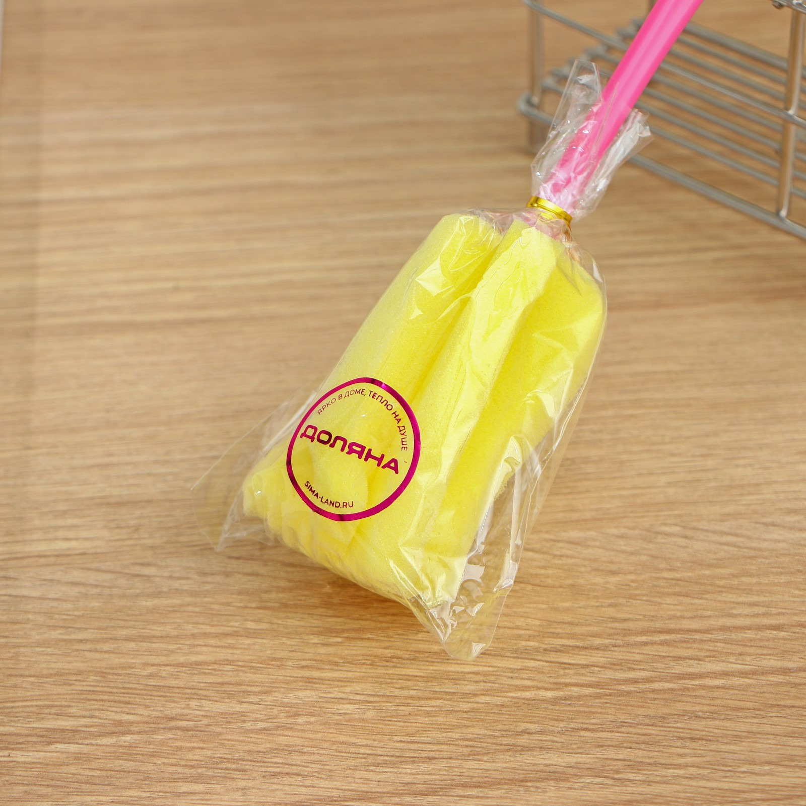 Ершик для посуды доляна "тюльпан" 24х5см асс-т