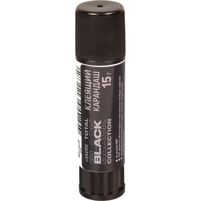 Клей-карандаш devente "total black" 15г быстросохнущий pvp