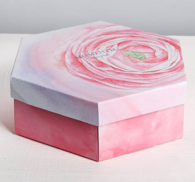 Коробка сборная "моменты счастья" 26х22,5х8см