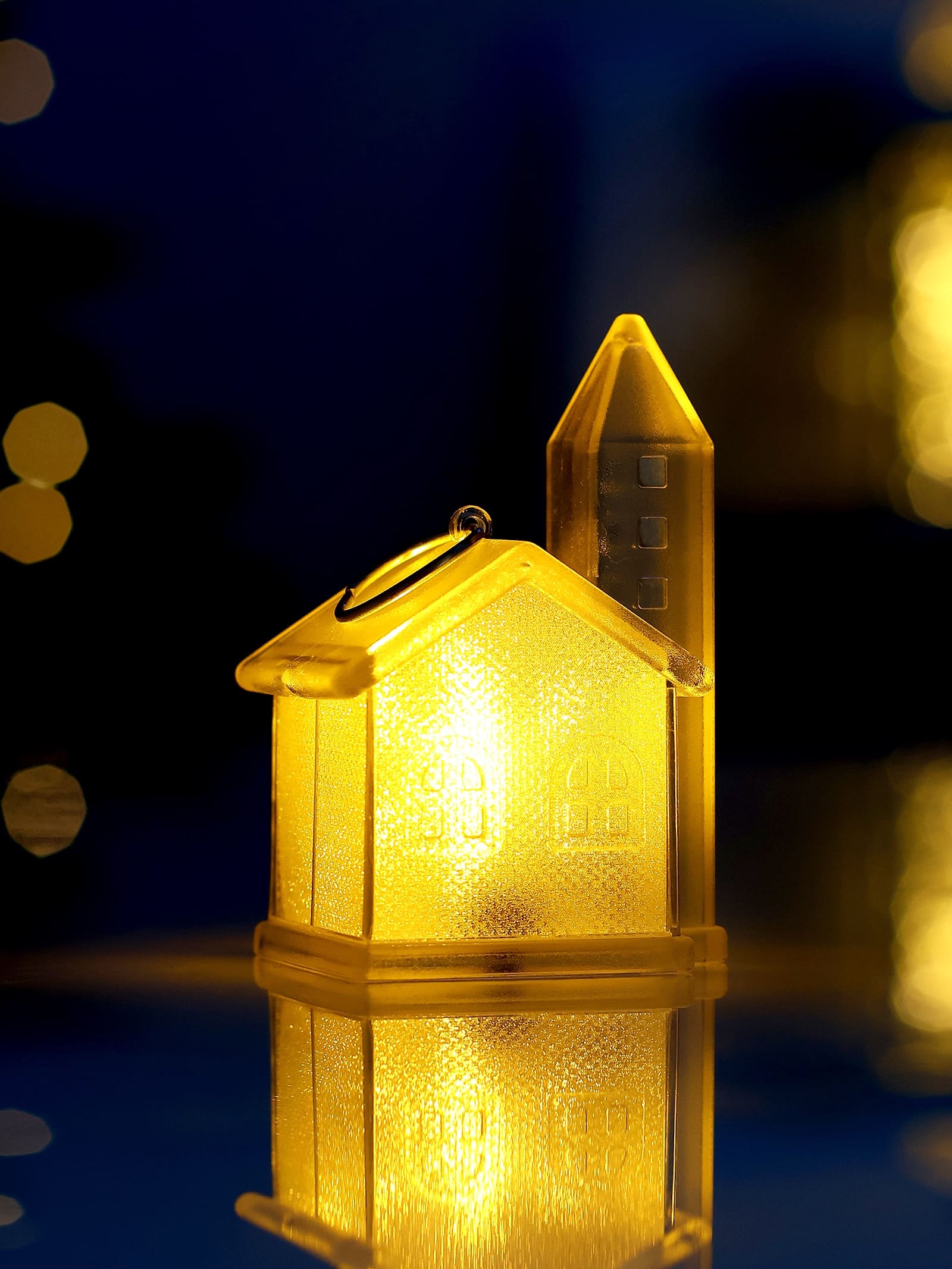 Фигура светодиодная "домик" 8х5см на батарейках