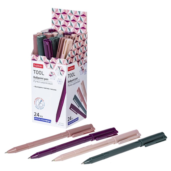 Ручка шар. "hatber tool" синяя 0,7 мм