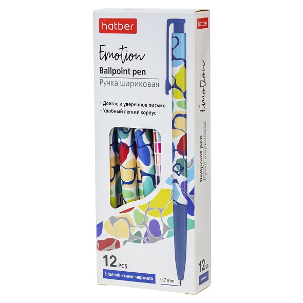 ручка шар. авт. hatber "emotion/эмоция" синяя 0,7мм Ручка шар. авт. hatber "emotion/эмоция" синяя 0,7мм