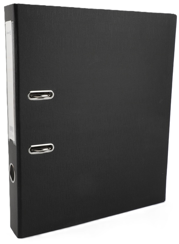 Папка-регистратор 5см пвх чёрная,карман