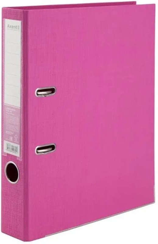 Папка-регистратор 7,5см пвх малиновая,металл.уголок,карман