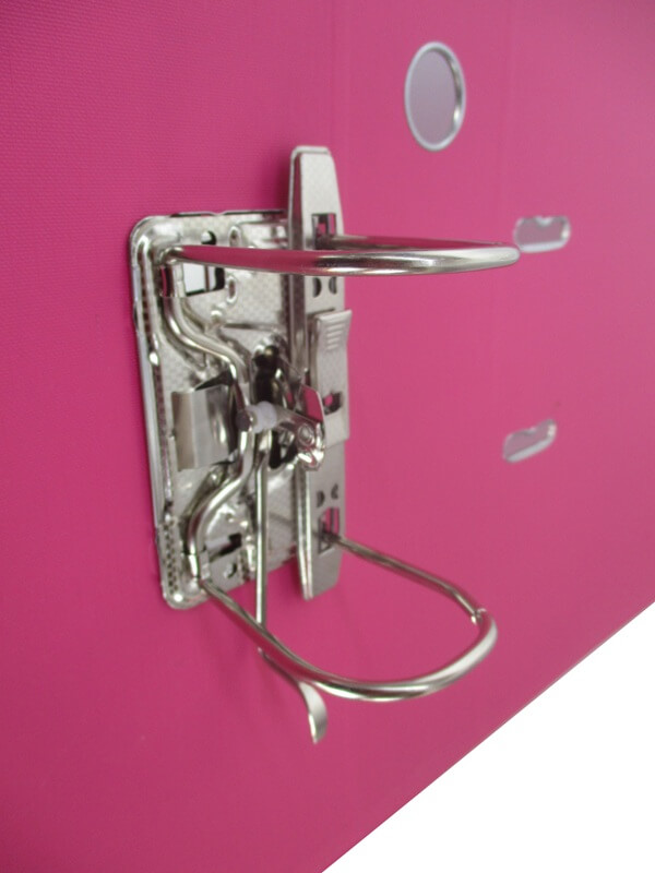 Папка-регистратор 7,5см пвх малиновая,металл.уголок,карман