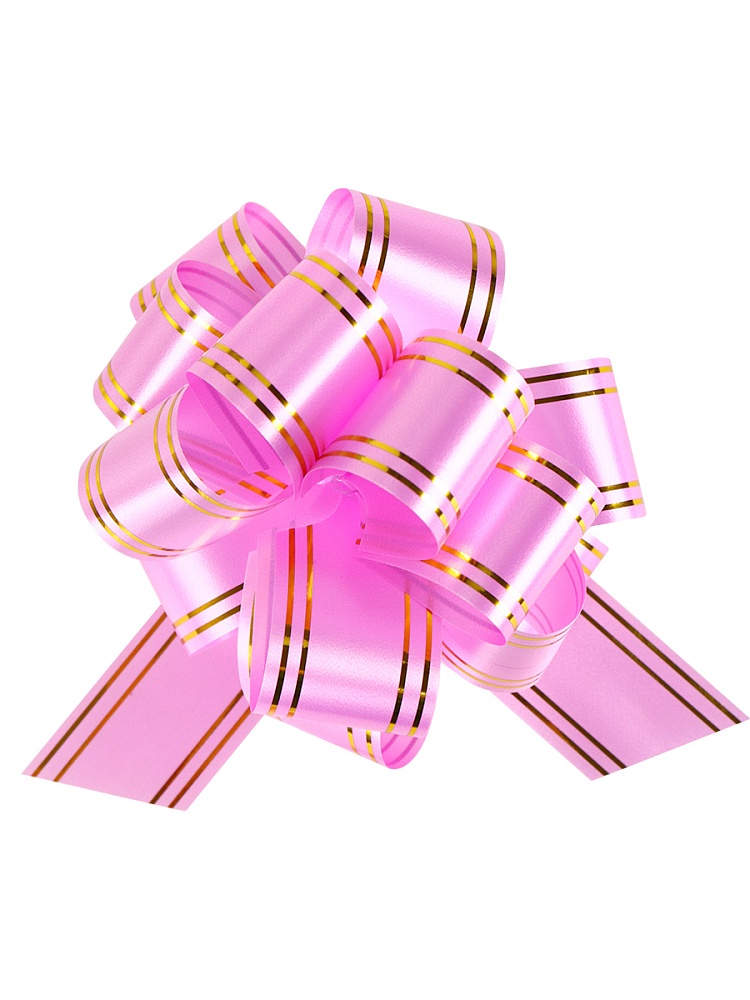 Бант-шар 3,0см "золотое сечение" розовый